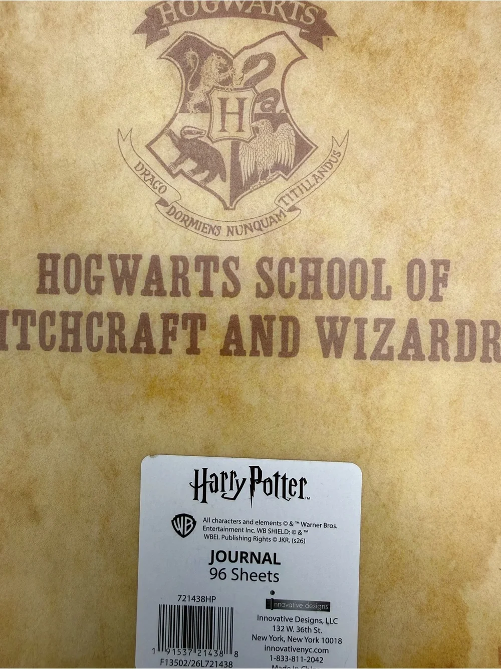 Hogwarts Crest Spiral Journal/Notebook w/Dividers